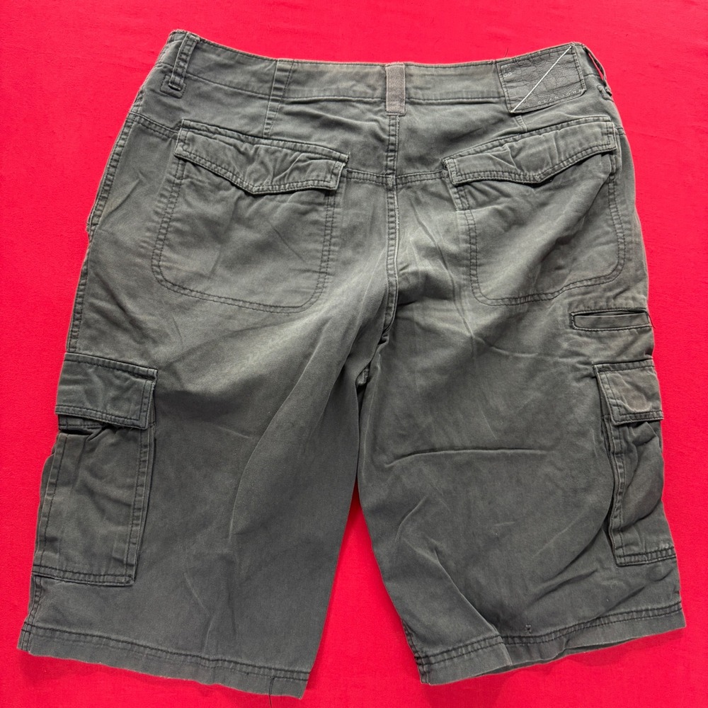 Sean John Mens Vintage Y2K Cargo Shorts Gray Faded Cotton Utility Size 34 - Picture 5 of 8